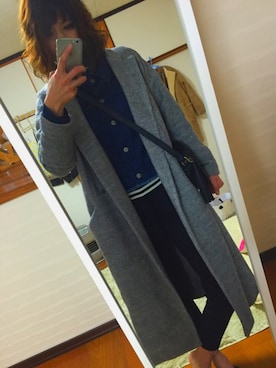 「Te chichi（テチチ）のアイテム（デニムジャケット）」を使った、chan'makiさん（レディース・164cm）の冬コーディネート