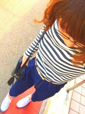 「マムジーンズ」｜chan'makiさん（レディース・164cm）の冬コーディネート