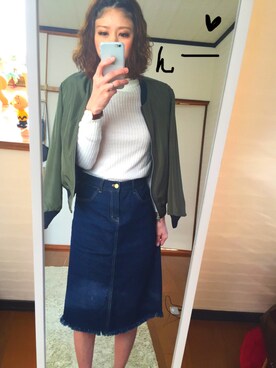 「アイテム（アンクレット、ピンク系）」を使った、chan'makiさん（レディース・164cm）の春コーディネート