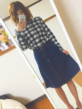 「アイテム（アンクレット、ピンク系）」を使った、chan'makiさん（レディース・164cm）の春コーディネート
