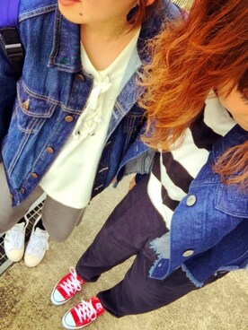 「OSORO（オソロ）のアイテム」を使った、chan'makiさん（レディース・164cm）の春コーディネート