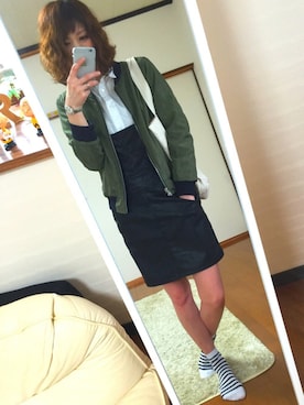 「MICKEY WATCH（ミッキーウォッチ）のアイテム」を使った、chan'makiさん（レディース・164cm）の春コーディネート