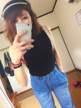 「テーパードデニム」｜chan'makiさん（レディース・164cm）の夏コーディネート