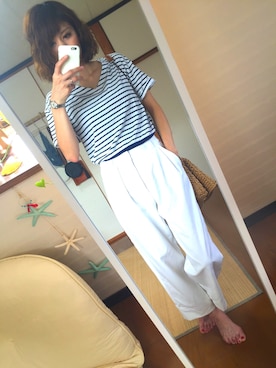 「MICKEY WATCH（ミッキーウォッチ）のアイテム」を使った、chan'makiさん（レディース・164cm）の夏コーディネート