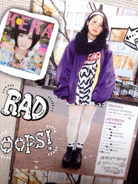 「JOYRICH」｜「アイテム（ブルゾン）」を使った、shiiiiiroさん（レディース・159cm）の春コーディネート