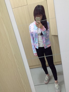 「6IXTY8IGHTのアイテム（ブルゾン）」を使った、Catkin是XXさん（レディース・162cm）の春コーディネート