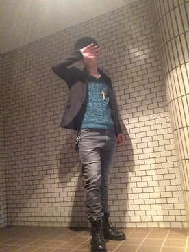 ミフネさん(メンズ・172cm)の春コーディネート