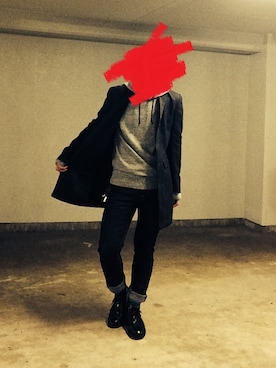「ソックス」｜「アイテム（その他アウター）」を使った、ミフネさん（メンズ・172cm）の秋コーディネート