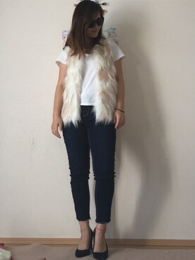 「ZARA BASIC（ザラベーシック）のアイテム（その他アウター）」を使った、はるりんさん（レディース・158cm）の秋コーディネート