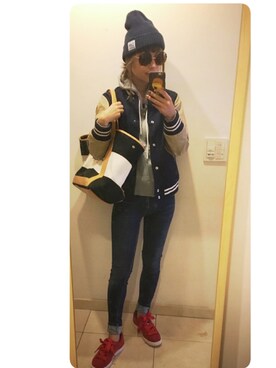 -_-.♡さん（レディース・158cm）の秋コーディネート