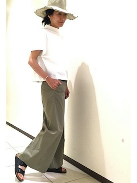 「08sircus（ゼロエイトサーカス）のアイテム」を使った、N.Sさん（レディース・167cm）の夏コーディネート