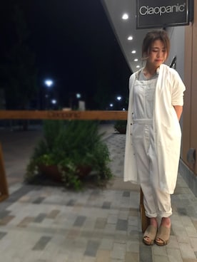 「casselini」｜「アイテム（オールインワン・サロペット）」を使った、Miho Itoさん（レディース・158cm）の春コーディネート
