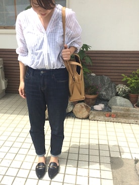 「TAI（タイ）のアイテム」を使った、mnm.28さん（レディース・153cm）の夏コーディネート