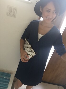 「SEVENDAYS=SUNDAY（セブンデイズサンデイ）のアイテム（ジャンパースカート）」を使った、sayakaさん（レディース・156cm）の秋コーディネート