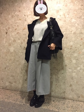 「NOLLEY’S Sophi（ノーリーズソフィ）のアイテム（その他アウター）」を使った、mayumi さん（レディース・158cm）の冬コーディネート