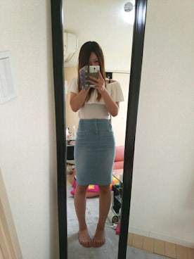 「暇人です」｜ゆうなさん（レディース・165cm）の夏コーディネート