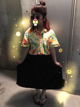 「祭り」｜「アイテム（アクセサリー）」を使った、judieさん（レディース・148cm）の夏コーディネート