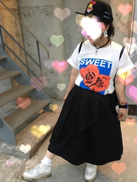 「ラリエット」｜judieさん（レディース・148cm）の夏コーディネート