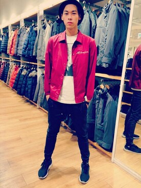 「TAIPEI」｜「アイテム（トレンチコート）」を使った、SHIROさん（メンズ・184cm）の秋コーディネート