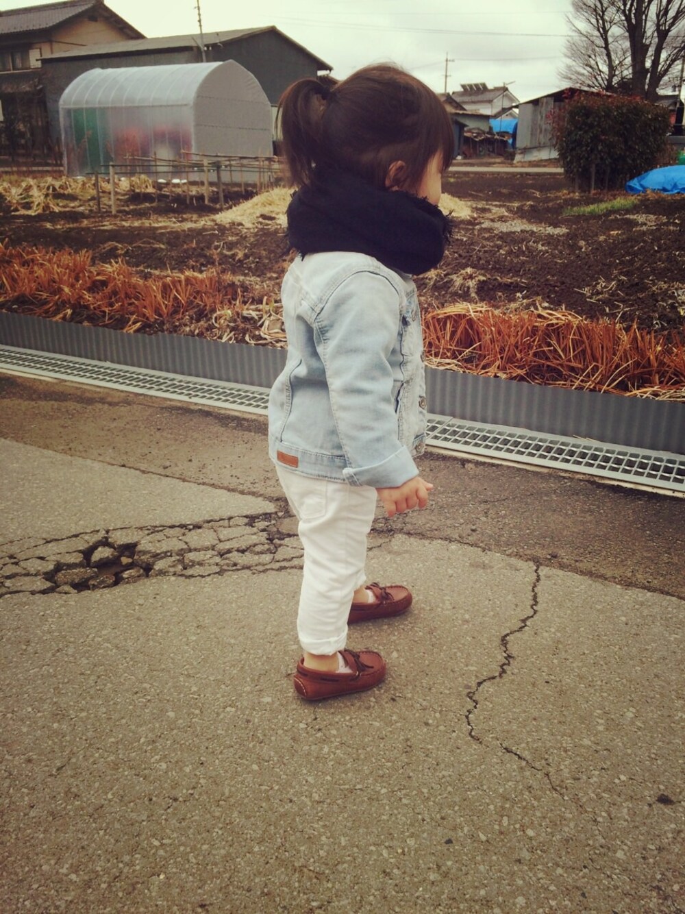 Ruichel Zara Kidsのデニムジャケットを使ったコーディネート Radiopio12