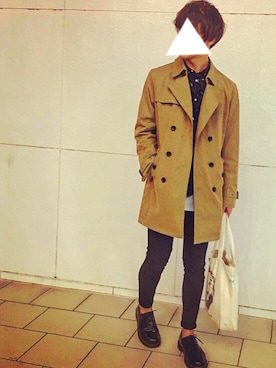 「Dr. Martens（ドクターマーチン）のDr.Martens (ドクターマーチン)/1461 3EYE GIBSON SHOES（その他シューズ）」を使った、Tetsuさん（メンズ・180cm）の秋コーディネート
