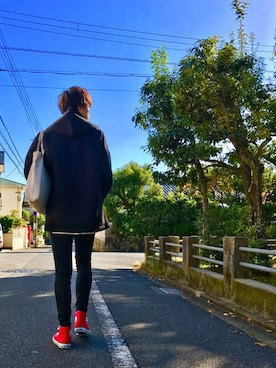 「韓流」｜「アイテム（ジャケット/アウター）」を使った、Tetsuさん（メンズ・180cm）の秋コーディネート