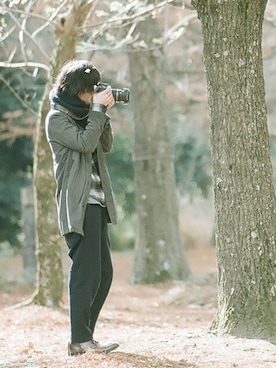 「FREQUENCY（フリークエンシー）のアイテム」を使った、tamaeruさん（メンズ・177cm）の冬コーディネート