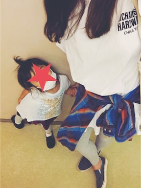 「RICHARDSON（リチャードソン）のアイテム（トップス）」を使った、kom_A(n)GEさん（レディース・158cm）の夏コーディネート