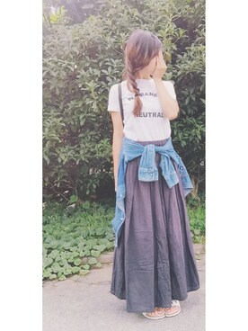 「SEMBL（センブル）のアイテム」を使った、kom_A(n)GEさん（レディース・158cm）の秋コーディネート