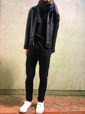 「BC（ビーシー）のアイテム」を使った、TAKASHIさん（メンズ・182cm）の秋コーディネート