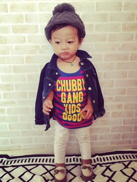 「チョーカー」｜RAI✩*॰¨̮さん（キッズ・80cm）の秋コーディネート