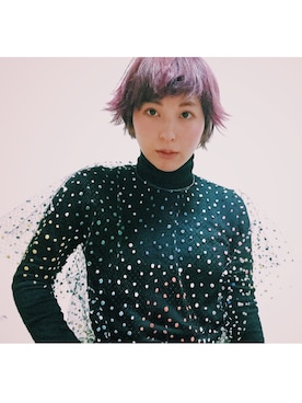 「JULIAN DAVID（ジュリアン デイヴィッド）のアイテム」を使った、モモミさん（レディース・155cm）の冬コーディネート