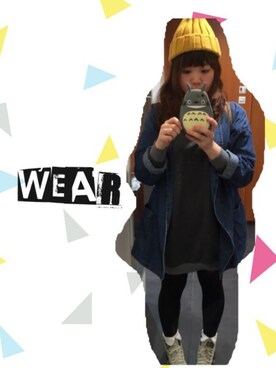 「Crisp（クリスプ）のアイテム（ニットキャップ/ビーニー）」を使った、のりこさん（レディース・158cm）の秋コーディネート