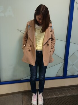 「Visalia（ビサリア）のアイテム」を使った、ぽんさん（レディース・157cm）の春コーディネート