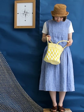 「PAR ICI（パーリッシィ）のアイテム」を使った、Kさん（レディース・160cm）の春コーディネート