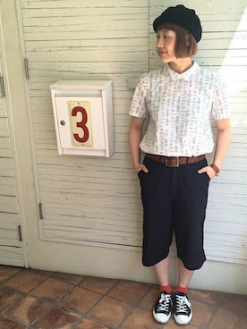 「水兵」｜Kさん（レディース・160cm）の春コーディネート