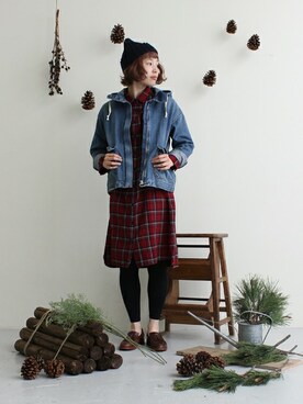 「PAR ICI」｜「アイテム（ブルゾン）」を使った、Kさん（レディース・160cm）の秋コーディネート