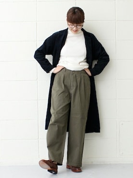 「PAR ICI（パーリッシィ）のアイテム（Tシャツ/カットソー）」を使った、Kさん（レディース・160cm）の秋コーディネート