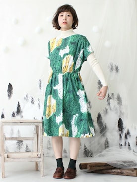 「森」｜Kさん（レディース・160cm）の秋コーディネート