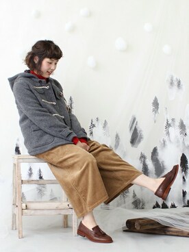 「PAR ICI」｜「アイテム（ダッフルコート）」を使った、Kさん（レディース・160cm）の秋コーディネート