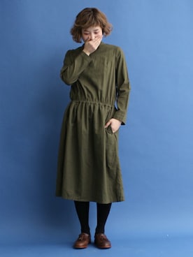 「ギャザー」｜Kさん（レディース・160cm）の秋コーディネート
