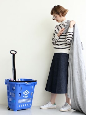 「stan smith」｜Kさん（レディース・160cm）の春コーディネート