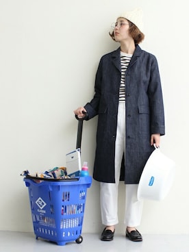 「PAR ICI」｜「アイテム（その他アウター）」を使った、Kさん（レディース・160cm）の冬コーディネート