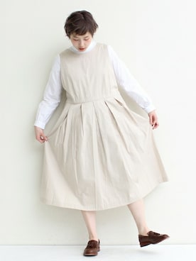 「PAR ICI（パーリッシィ）のアイテム」を使った、Kさん（レディース・160cm）の冬コーディネート