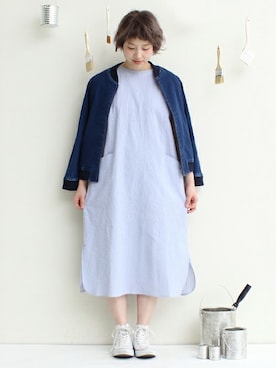 「PAR ICI」｜「アイテム（ブルゾン）」を使った、Kさん（レディース・160cm）の春コーディネート