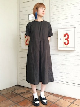 「PAR ICI（パーリッシィ）のアイテム」を使った、Kさん（レディース・160cm）の春コーディネート