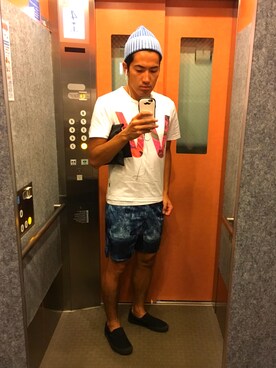 「wesc（ウィーエスシー）のアイテム」を使った、うべたろうさん（メンズ・172cm）の夏コーディネート