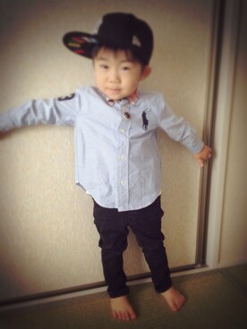 「エアーマックス 90」｜shychanさん（キッズ・90cm）の秋コーディネート