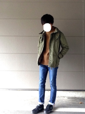 「UNITED ARROWS（ユナイテッドアローズ）のアイテム（モッズコート）」を使った、たさん（メンズ・180cm）の秋コーディネート