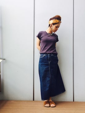 「minnetonka」｜inabaさん（レディース・157cm）の夏コーディネート